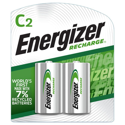 Energizer Recharge Cargador Universal de Pilas AA/AAA/C/D/9V - C, 2 unidades