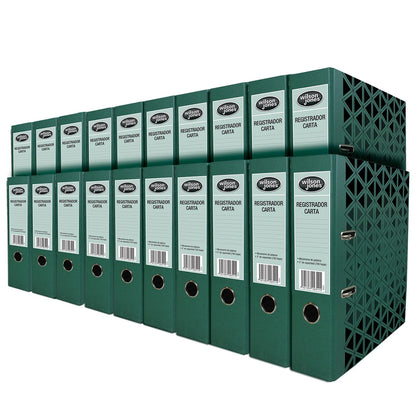 Wilson Jones Registrador Carta. 3" Capacidad de hasta 700 hojas. 20 pza. P2311