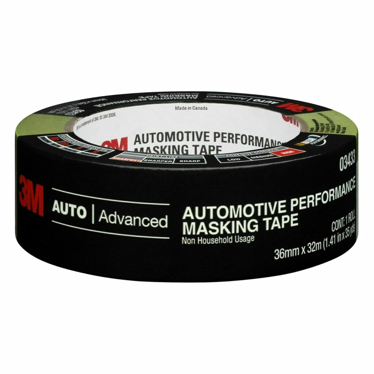 Cinta Adhesiva de Rendimiento automotriz 3M, 36 mm x 32 m