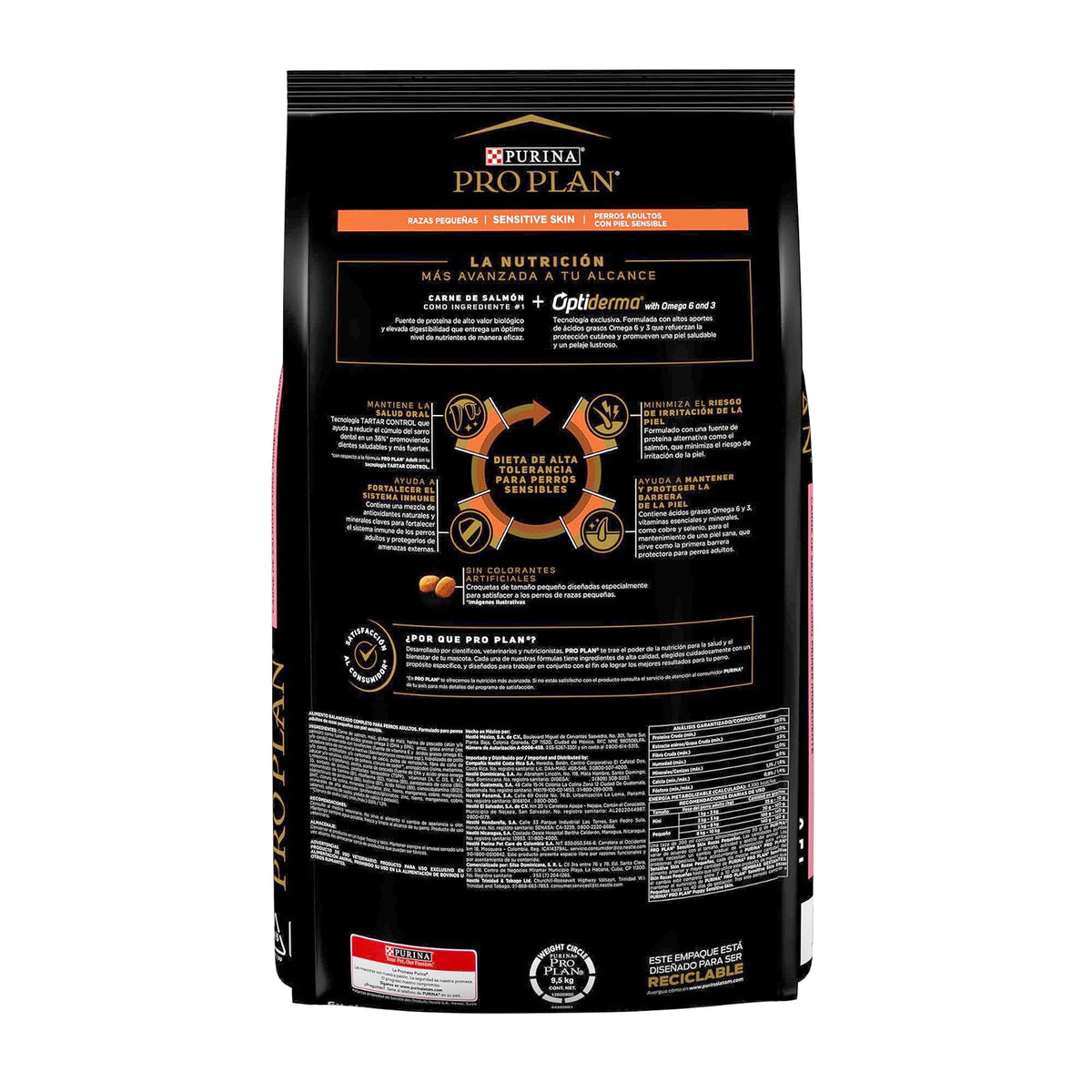 Pro Plan Sensitive Skin Adulto Razas Pequeñas 9.5 Kg