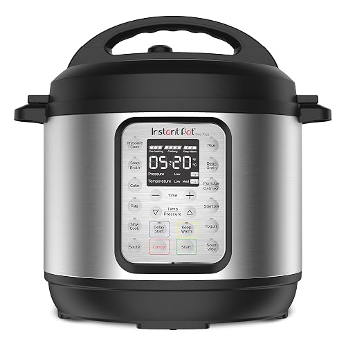 Instant Pot Duo Plus Olla de Presión Multi Uso 9-in-1, Acero Inoxidable | multicocina, 6 cuartos de galón, cocción lenta, arroz, vapor, salteado, yogur, esterilizador, mantener caliente