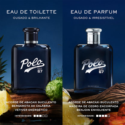 Ralph Lauren Polo 67 Eau de Parfum - Perfume Intenso para Hombre | Sofisticado - con Notas de Piña, Madera de Cedro y Benjuí Cálido - Aroma Frutal y Amaderado