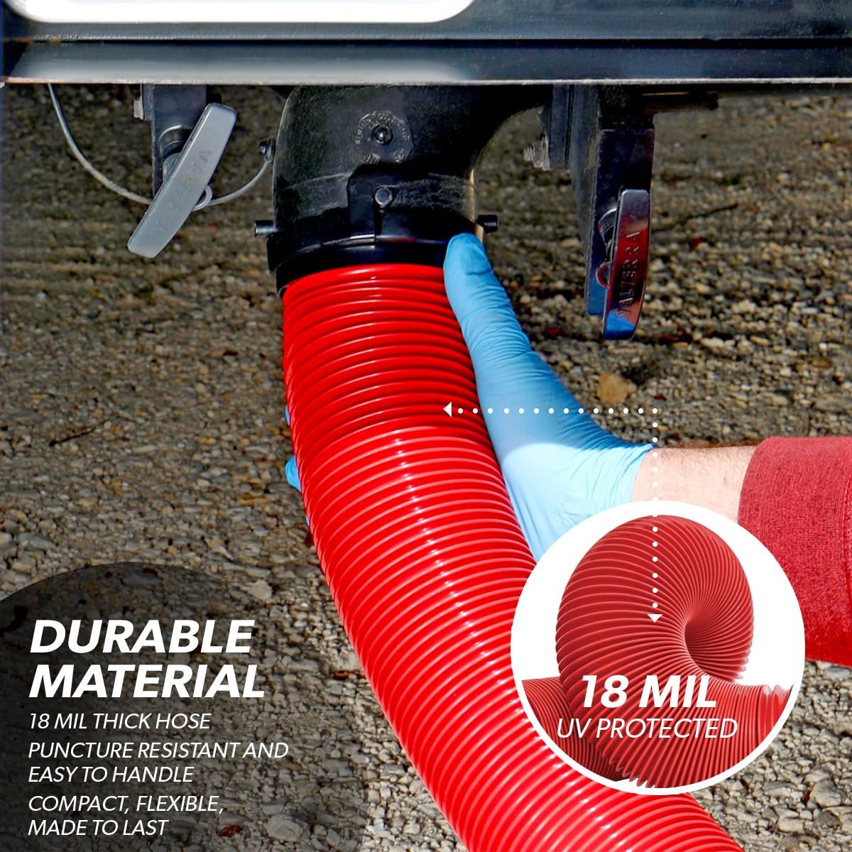 Valterra D04-0114 EZ Coupler Bayonet Sewer Hose Kit - 10'