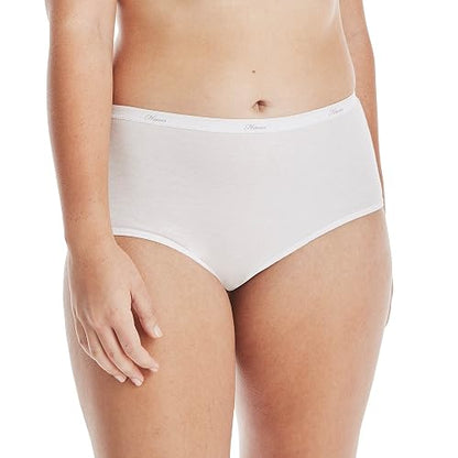 Hanes Women's Core Cotton Brief Panty Neutrals