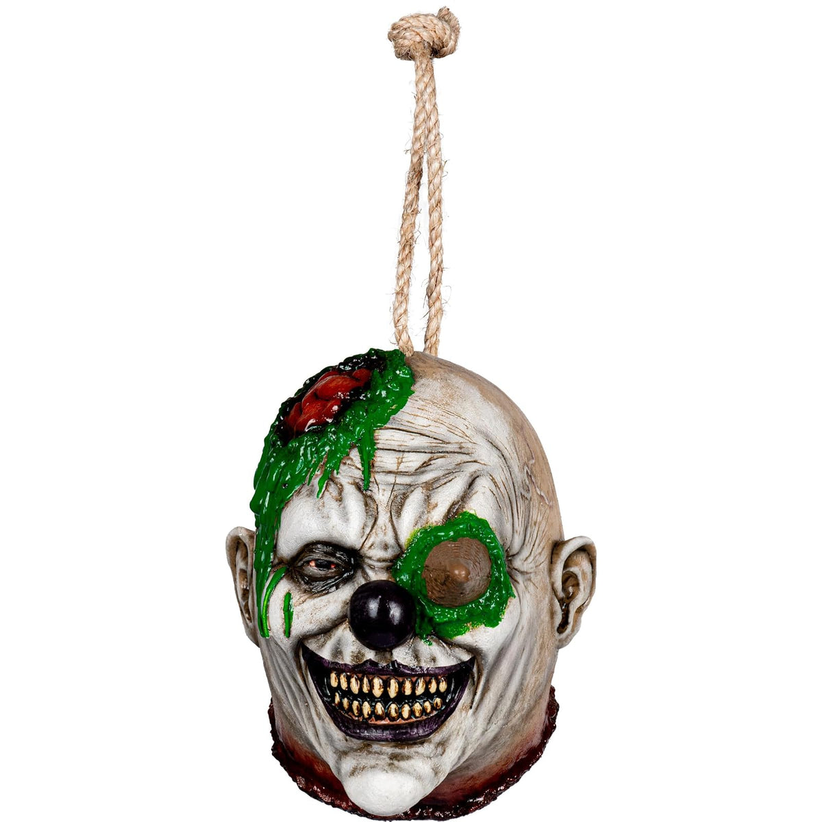 Ghoulish Productions Decorativo De Látex Decapited Frosty Clown, Adorno Látex Payaso Helado Decapitado Prop para Halloween y Fiestas Temáticas, Decorativos de Halloween