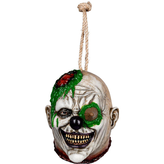 Ghoulish Productions Decorativo De Látex Decapited Frosty Clown, Adorno Látex Payaso Helado Decapitado Prop para Halloween y Fiestas Temáticas, Decorativos de Halloween