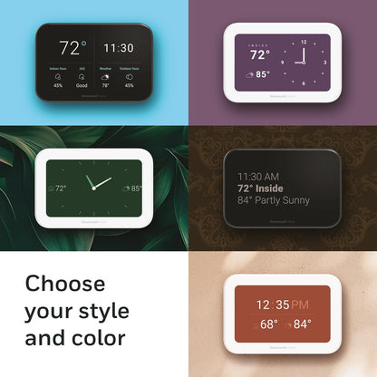 Honeywell Home X8S - Termostato Wi-Fi programable Inteligente Premium con Sensor, Acceso al Timbre de Video, Control de Humedad, visualización táctil Personalizable de 5 Pulgadas, Energy Star