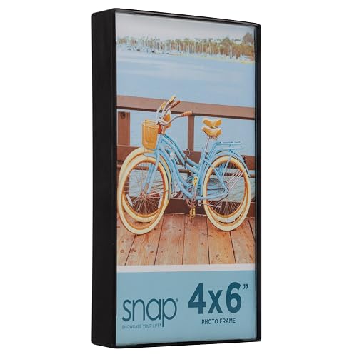 Snap 02P991C Front Loading Narrow Photo Frame for Wall or Tabletop Display, 4" x 6", Set of 12