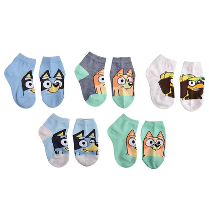 Bluey Calcetines de Cuarto para Niñas XS 5 Pares