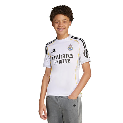 adidas Jersey Real Madrid 25/26 Manga Corta Blanca Unisex Niños