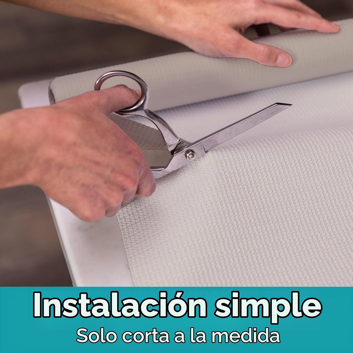 Duck Smooth Parte Superior EasyLiner para armarios y cajones, fácil de Instalar y Cortar para Ajustar, Papel de Estante y Forro de cajón no calcomanía, Forro Antideslizante para Cocina y despensa, 12
