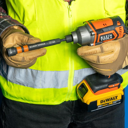 Klein Tools 32950 - Juego de destornilladores de tuercas huecas con asa, magnético, codificado por colores, 6 tamaños hexagonales SAE y mango incluido