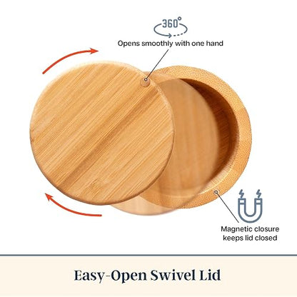 Totally Bamboo 202083 Recipiente para Sal con Tapa Magnetica