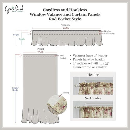 Greenland Home Antique Rose Paneles de Cortina, Conjunto de 4 Piezas, Forradas con ataduras, 213 cm de Largo, Azul