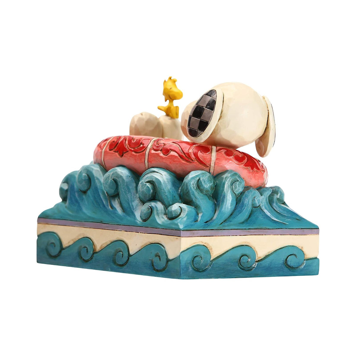 Enesco Peanuts de Jim Shore Snoopy y Woodstock en Figura Flotante, 10 cm, Multicolor