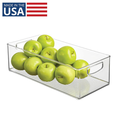 InterDesign iDesign - Contenedor apilable de plástico reciclado para Linus Collection - Transparente