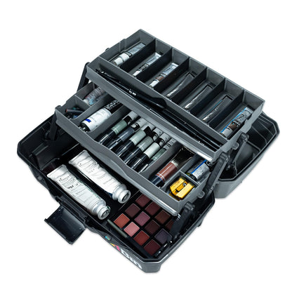 ArtBin Caja Organizadora para Manualidades con Charola, 13 x 14 x 7 Pulgadas - Dos charolas