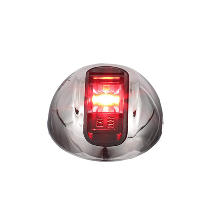 attwood NV3012SSR-7 - Lámpara LED de Pared Vertical para navegación, de Acero Inoxidable, con Puerto Rojo, para navegar por el Barco