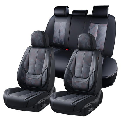 Coverado Seat Covers Juego Completo de Funda de Asiento de Automóviles, Protector de Asiento de Automóvil Negro - Camuflaje negro. - FullSet