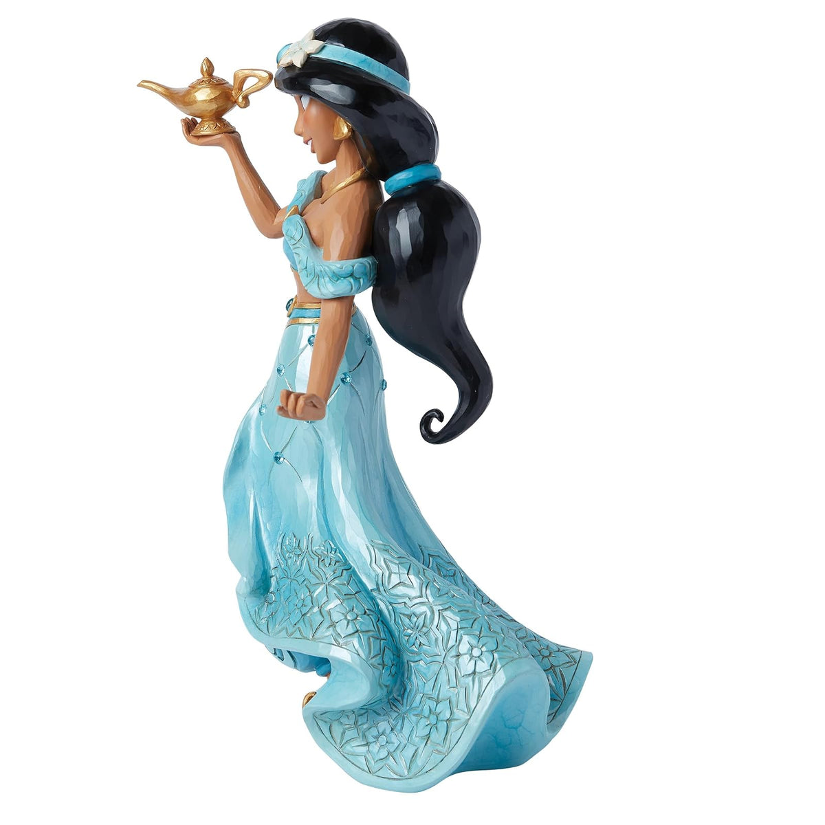 Enesco Disney Traditions Collection by Jim Shore Aladdin - Figura de lujo de princesa encantada jazmín, resina de piedra, pintada a mano, cifras de jazmín, Disney, decoración del hogar, estatua
