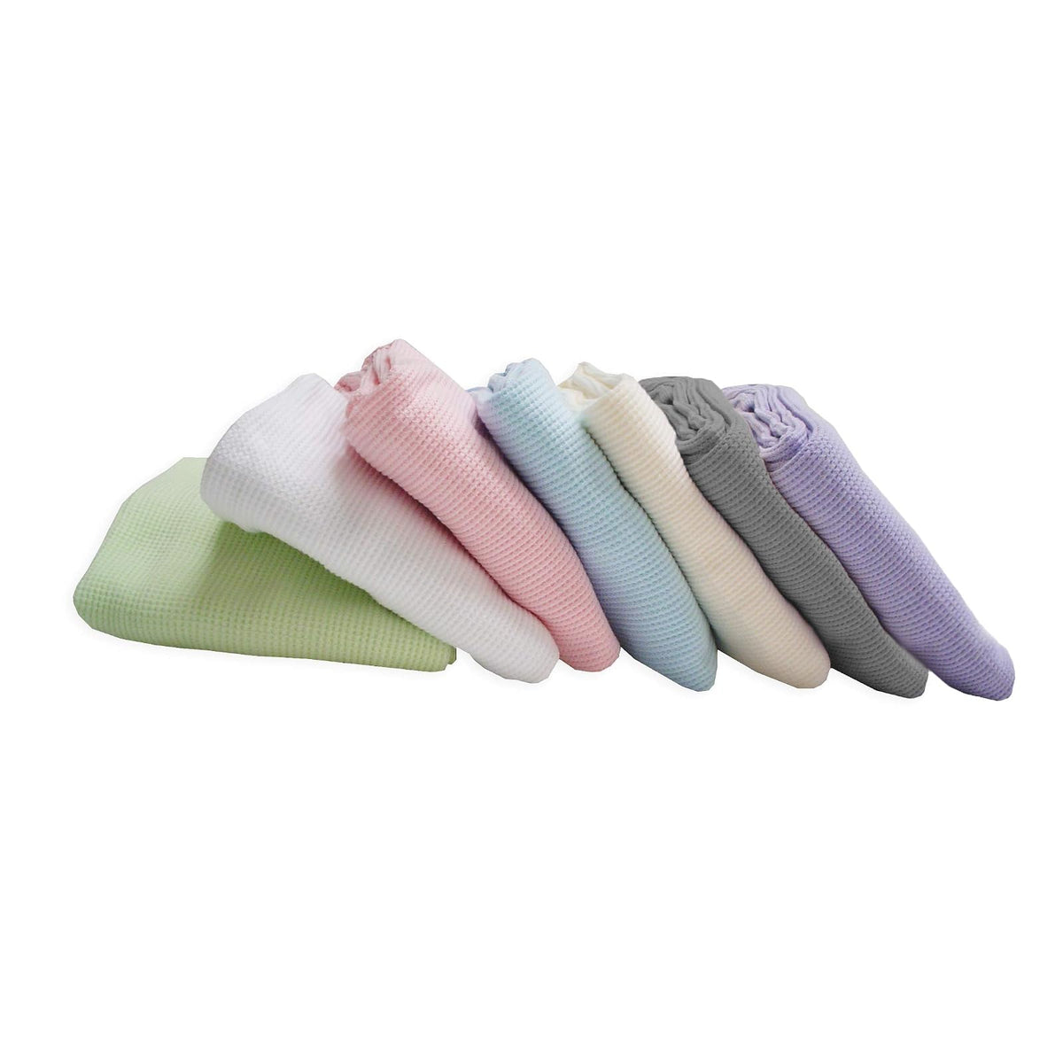 American Baby Company - Manta térmica de gofre 100% algodón, Suave, Transpirable y elástica, Crema, 30 x 40 Pulgadas, Perfecta para Envolver y Viajar y Regalar
