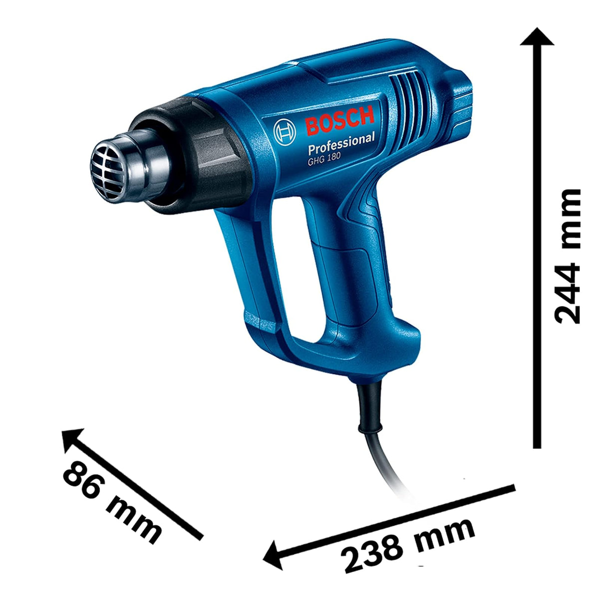 Bosch Pistola de Calor GHG 180 1600W 127V