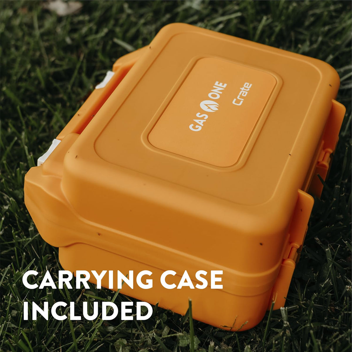 Gas One - Estufa de combustible butano - Serie de cajas - Mini estufa para camping, senderismo, estufa de gas portátil con llama en espiral, distribución uniforme del calor, moderna y fácil de usar