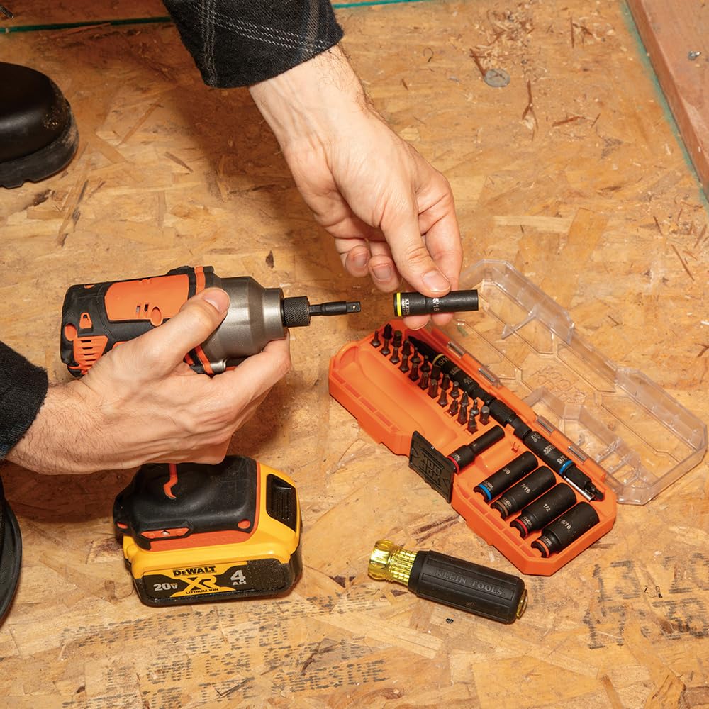 Klein Tools 32502HD Desarmador Multipuntas y Dados de Impacto con 41 Piezas KNECT