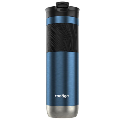 Contigo Vaso Térmico Acero Inoxidable 710 ML Azul Gloss Antiderrames Byron 2.0 Caliente Hasta por 9 Horas Libre de BPA