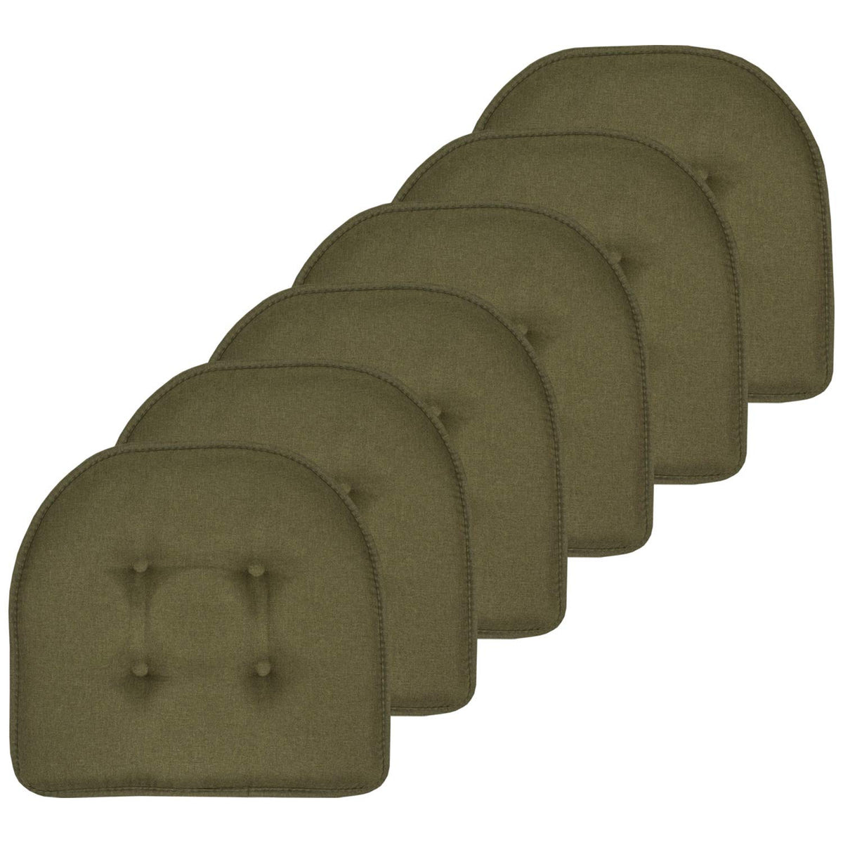 Sweet Home Collection Cojín de Espuma Viscoelástica para Silla - Verde - 100 cm x 100 cm x 50 cm