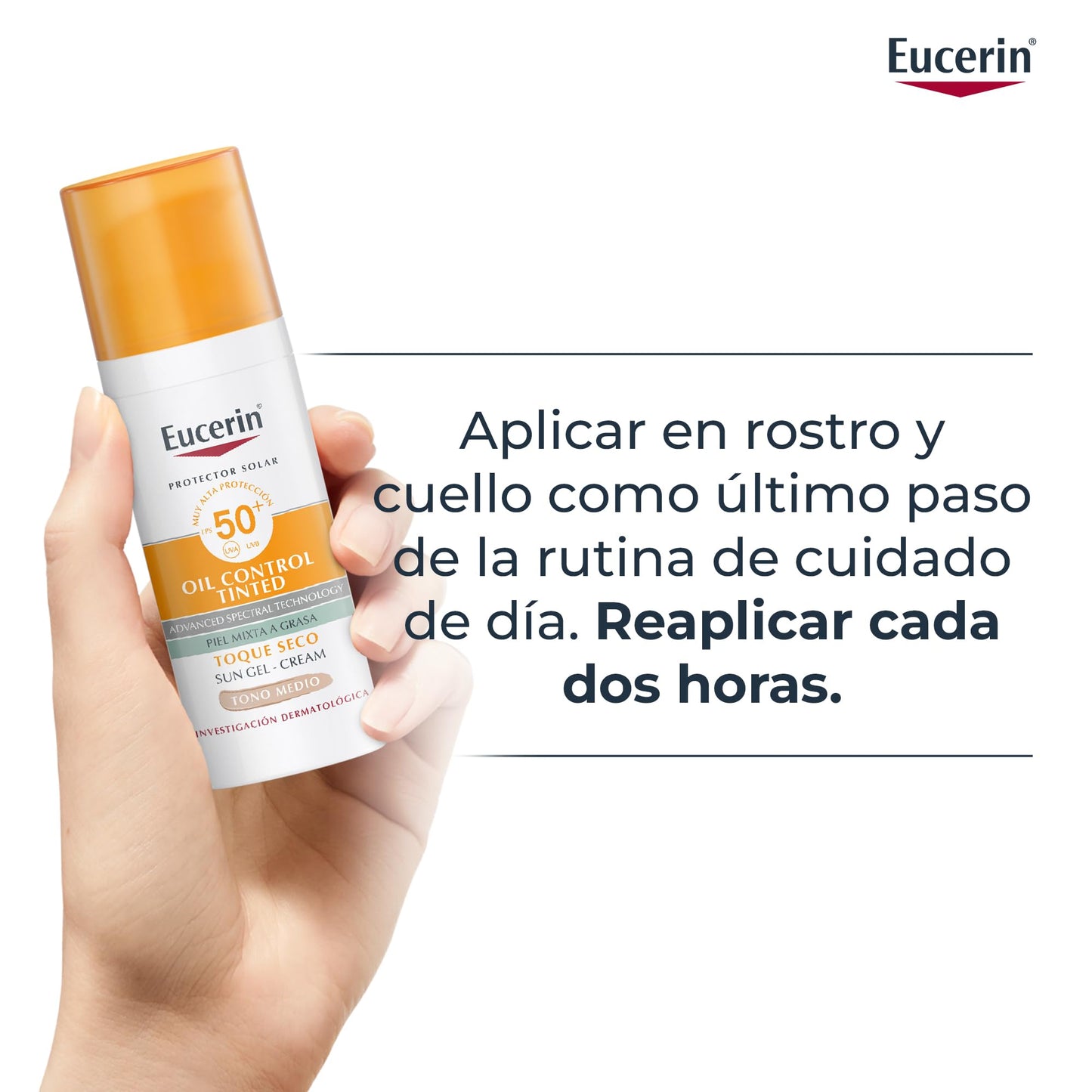 Eucerin Eucerin Sun Oil Control Fps 50+ Tono Medio 50Ml