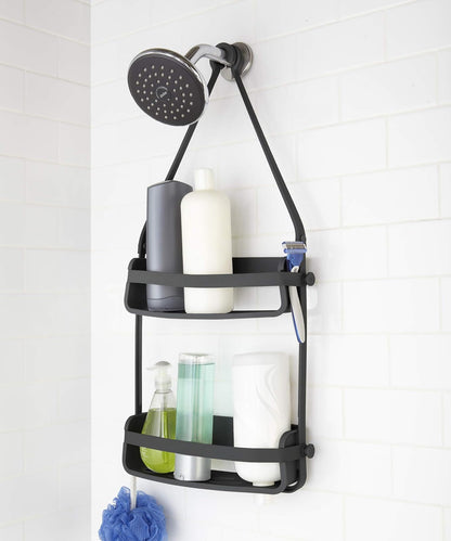 Umbra 023460-040 - Organizador para Ducha con Dos Niveles Flex, Negro