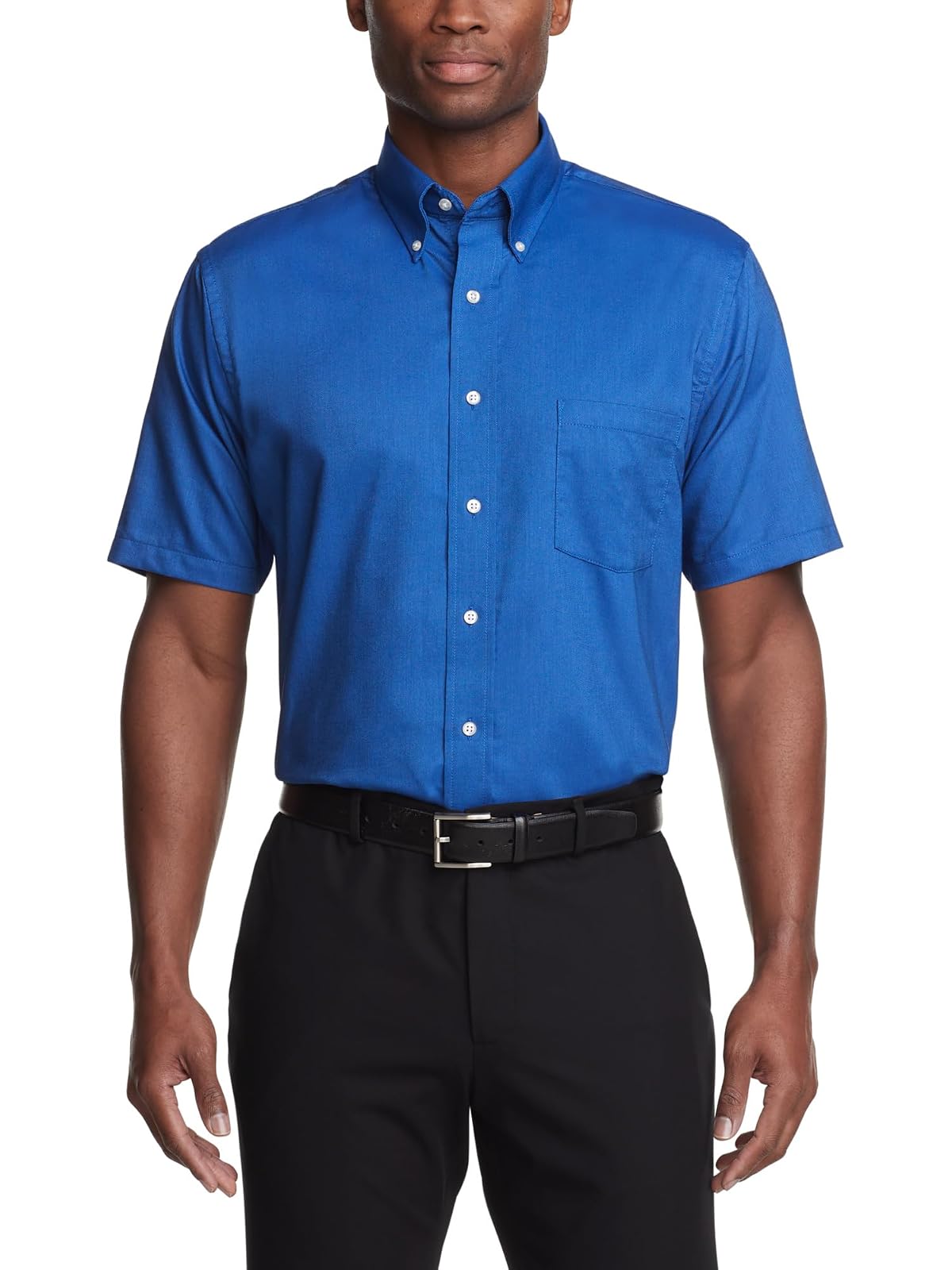 Van Heusen Camisa de Vestir de Manga Corta Oxford de Ajuste Regular Camisa de Vestir para para Hombre
