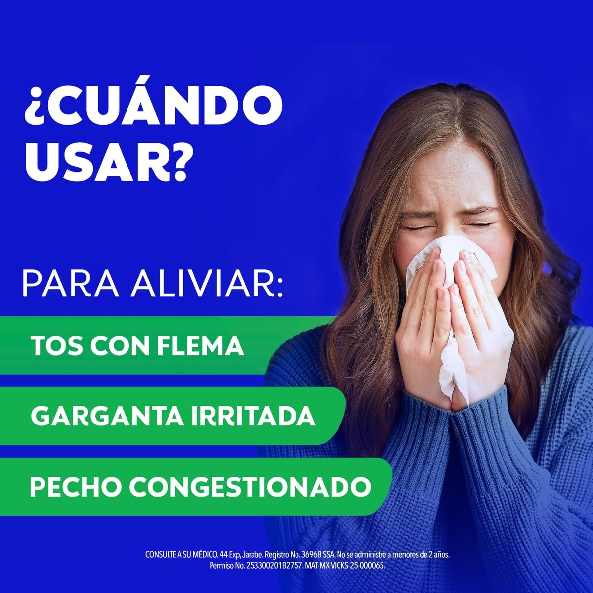 Vick Jarabe 44Exp Miel Alivia la Tos con Flemas 240ml