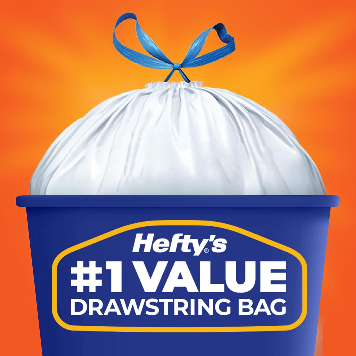 Hefty Bolsas de basura de cocina fuertes y altas, sin perfume, 13 galones, 120 unidades