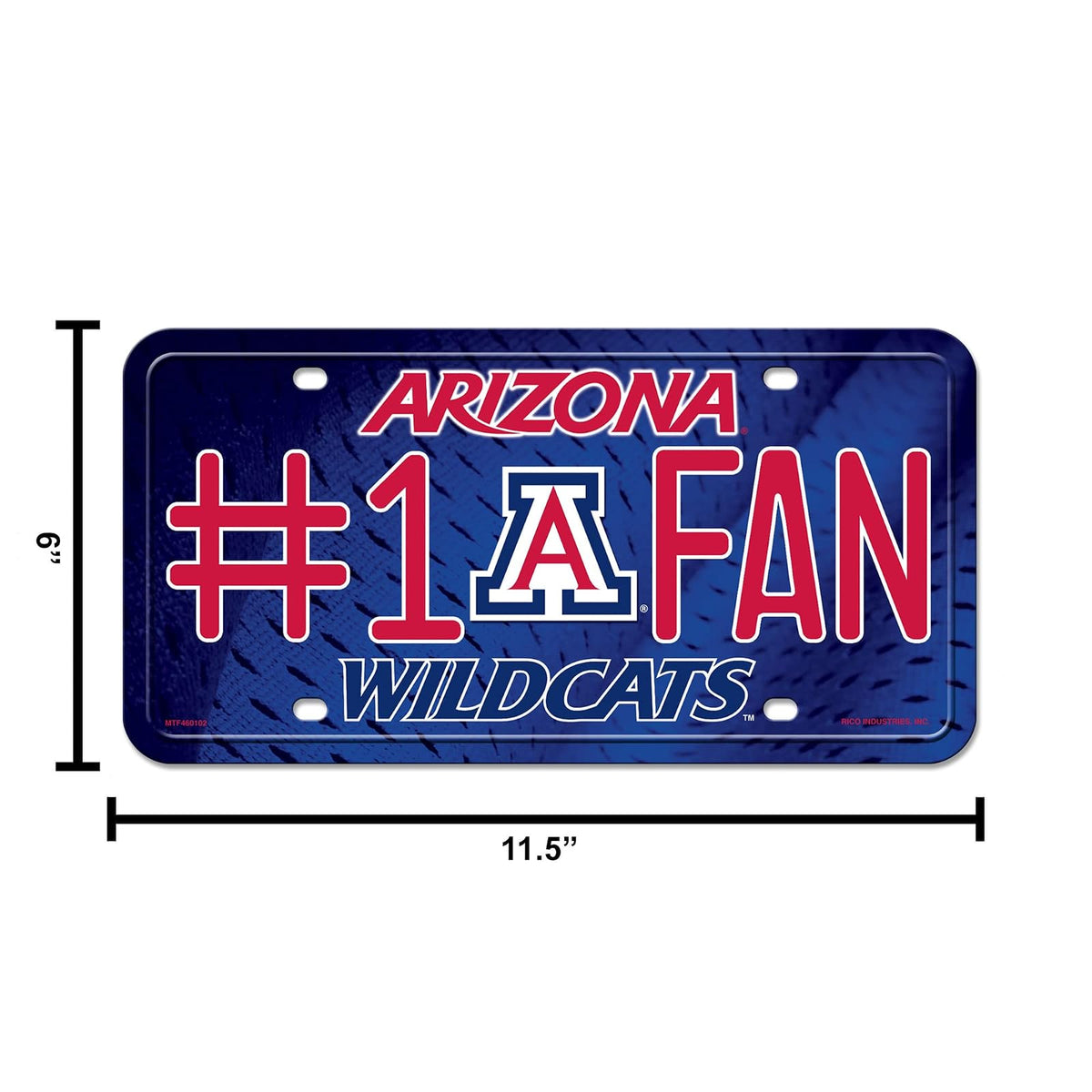 Rico Industries NFL San Francisco 49ers #1 DAD Metal Tag (#1 Fan) #1 Fan Metal Auto Tag 8.5 x 11 pulgadas, ideal para camiones/automóviles/SUV