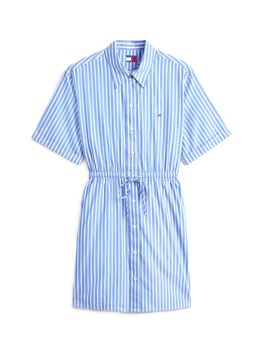 Tommy Hilfiger TJW Mini Stripe Shirt Dress Vestido Informal Mujer