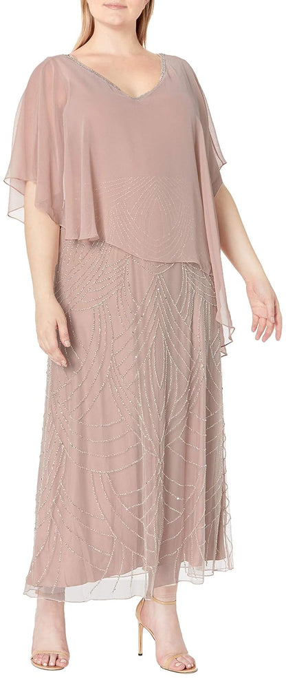 J Kara Tamaño Grande con abalorio en la Parte Inferior. Vestido para ocasin Especial para Mujer