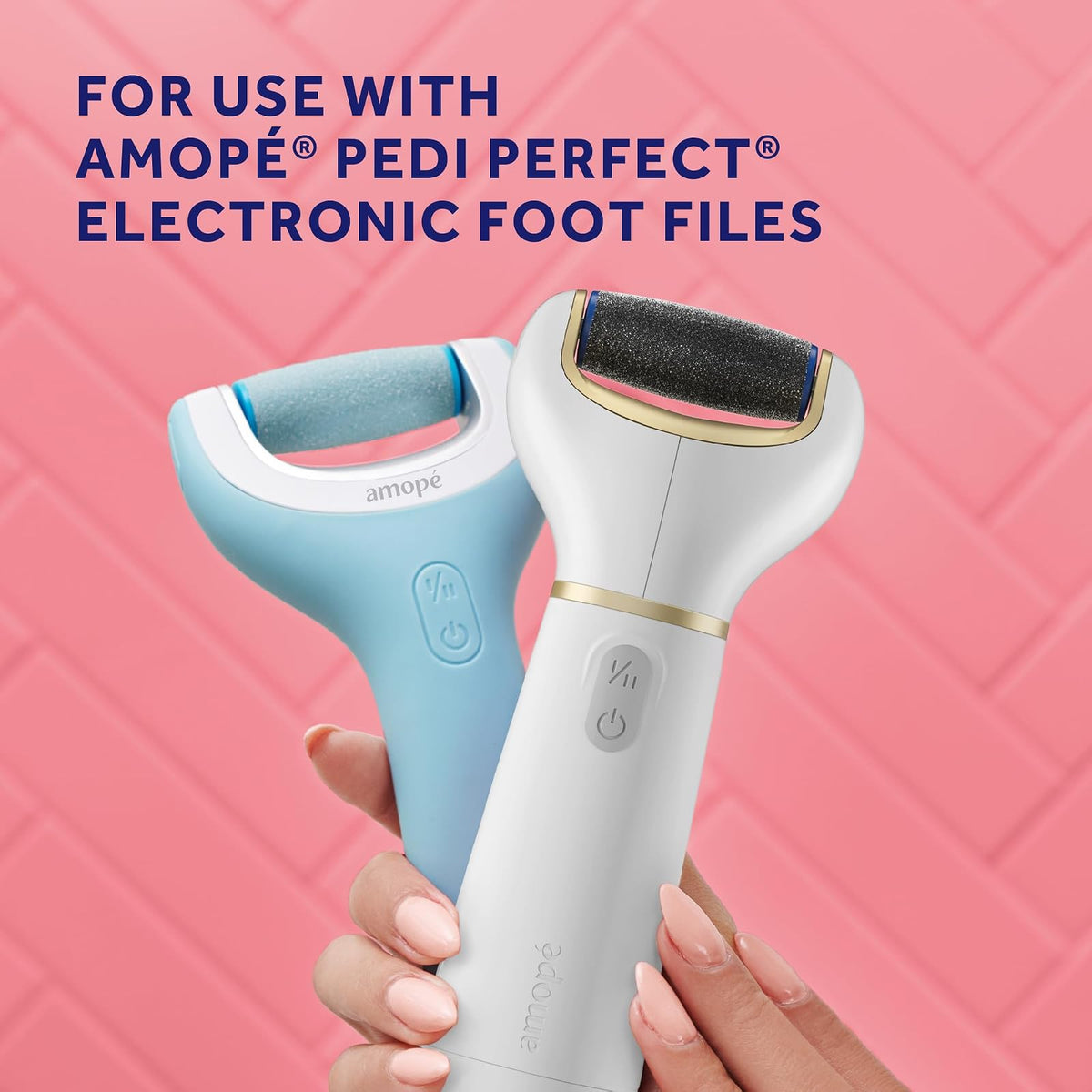 Amope Pedi Perfect Electronic Foot File Refills, Extra Coarse (Pack of 2)