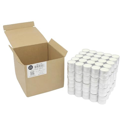 Stonebriar dtl-100 – 8 larga quema velas – 8 horas – blanco – sin perfume – 100 unidades, Blanco, 200 Pack (6-7 Hour), 1, 100