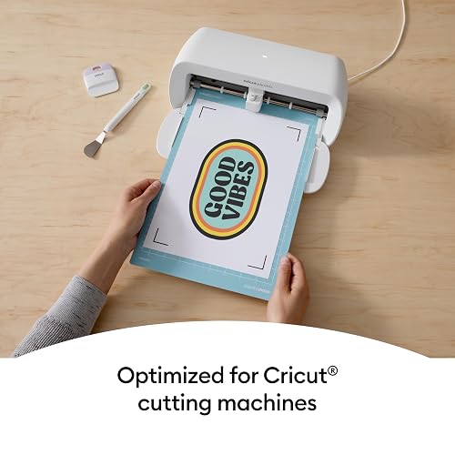 Cricut - Impresora termoadhesiva para telas oscuras, 10 hojas | 10 hojas, 8,5 x 11 in, impresora de inyección de tinta, compatible Joy Xtra, Explore, Maker
