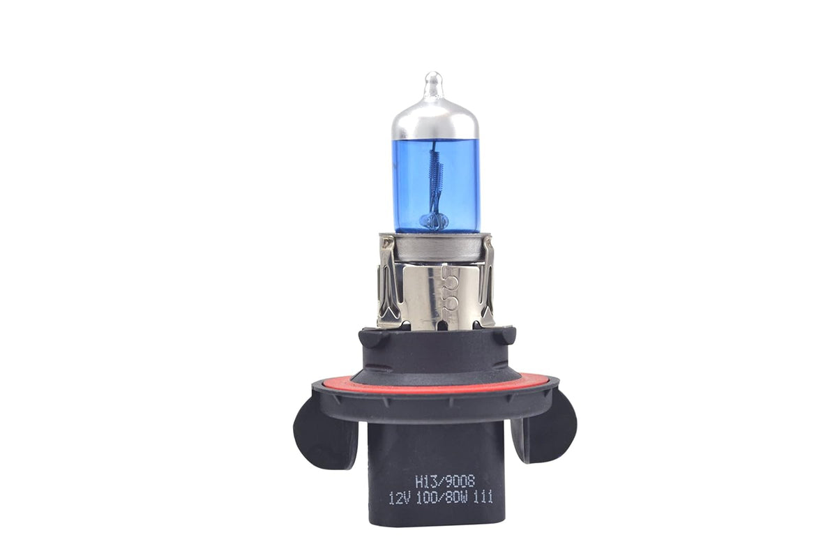 Hella Optilux XB H13/9008 Bombillas Halógenas Blancas Xenón H71071052, 12V 100/80W, Paquete de 2