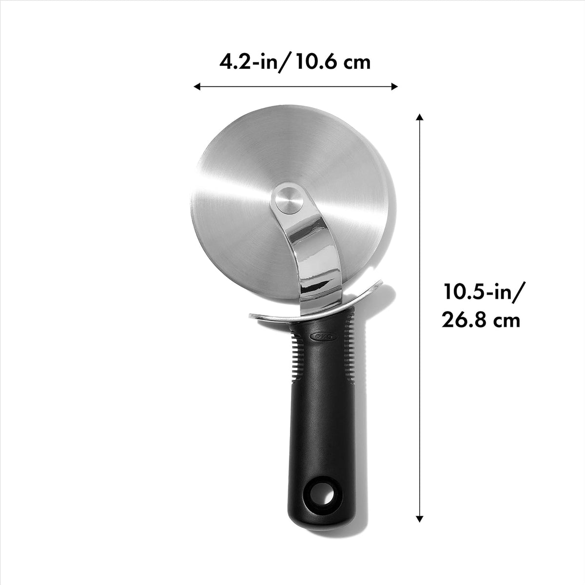 OXO Good Grips - Rueda de pizza grande de 4 pulgadas y cortador