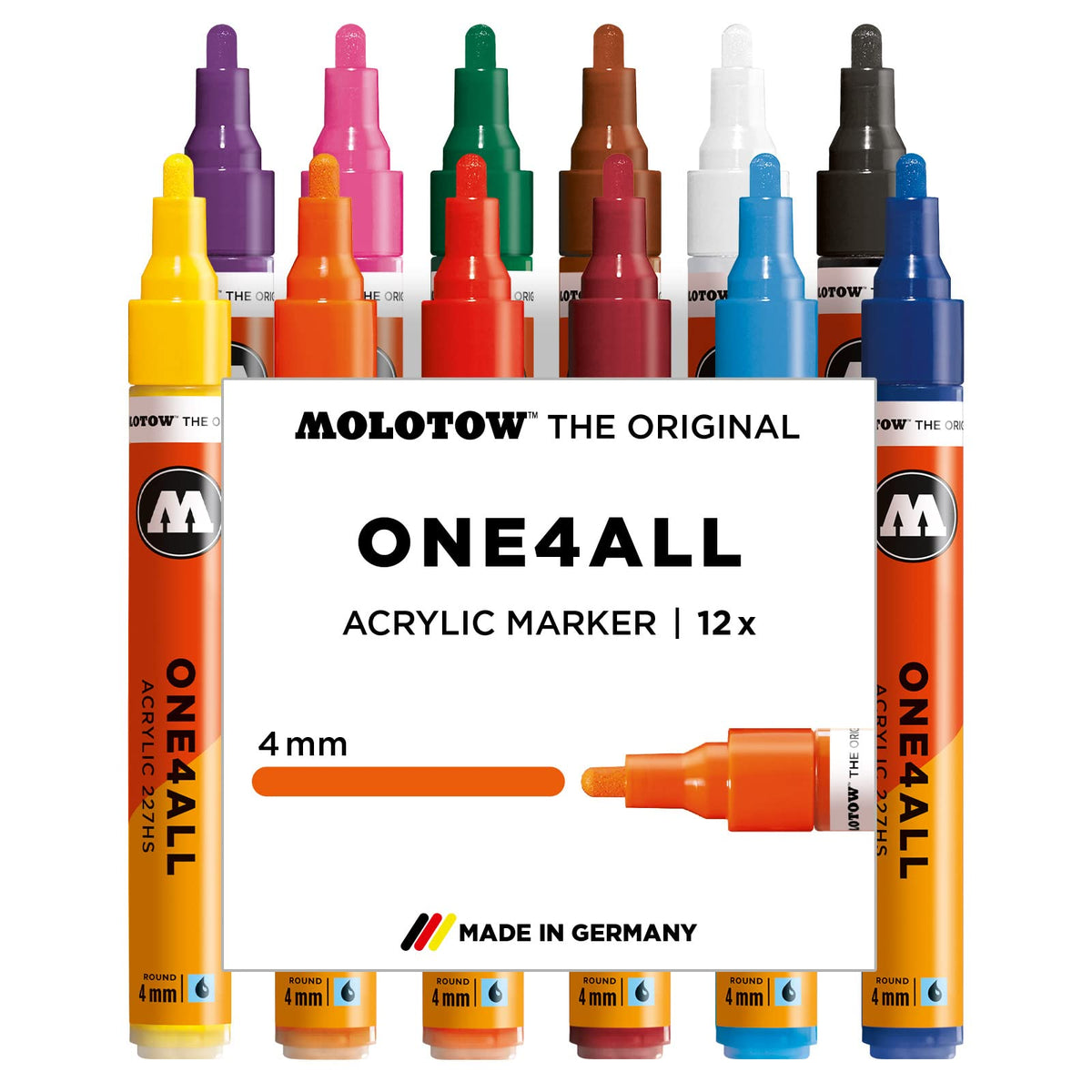 Molotow Set de Marcadores Acrílicos para Manualidades - 12 Marker Set 1