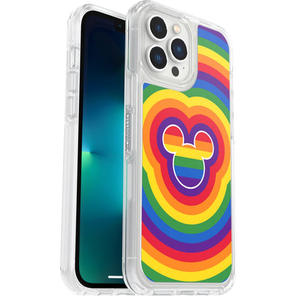 OtterBox Symmetry Series Clear Edición Especial Funda para iPhone 13/12 Pro Max - de la serie Symmetry - Orgullo de Disney