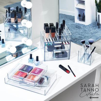 iDesign The Sarah Tanno Collection Organizador de cajones de plástico, 4 x 12 x 2 Pulgadas, Transparente
