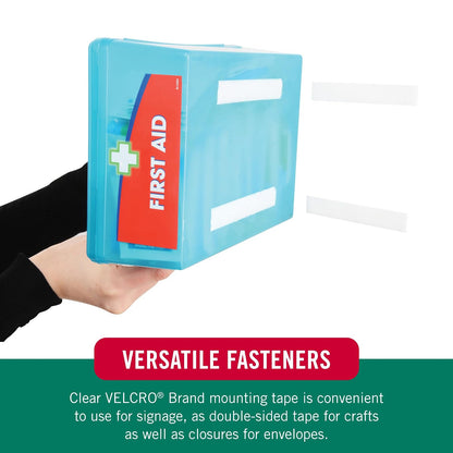 Velcro Brand 91325 Tiras de Velcro con la Parte de Atrás Adhesiva