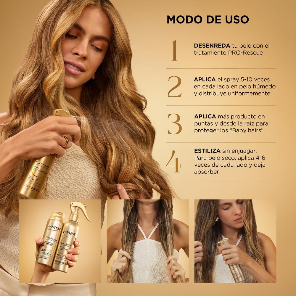 Pantene PRO-Tector Protección Molecular Spray Protector Térmico Multibeneficios 10en1 Para Cabello 170 ml