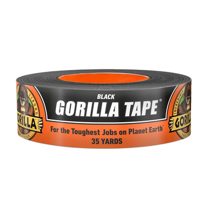 Gorilla Tape, Black Duct Tape, 1.88" x 35 yd, BNegro, (Paquete de 1)