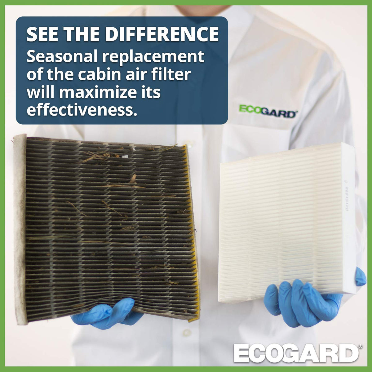 Ecogard XC36080 - Filtro de aire de cabina premium, para automóvil